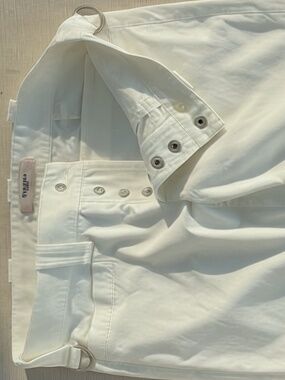 Y2K Vertigo Paris white low rise capri pants XS